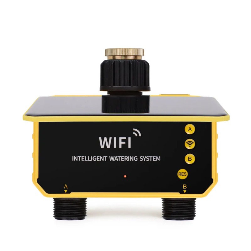 WiFi Solar Water Valve Irrigat - огляд і ціна Timer Dual Outlet