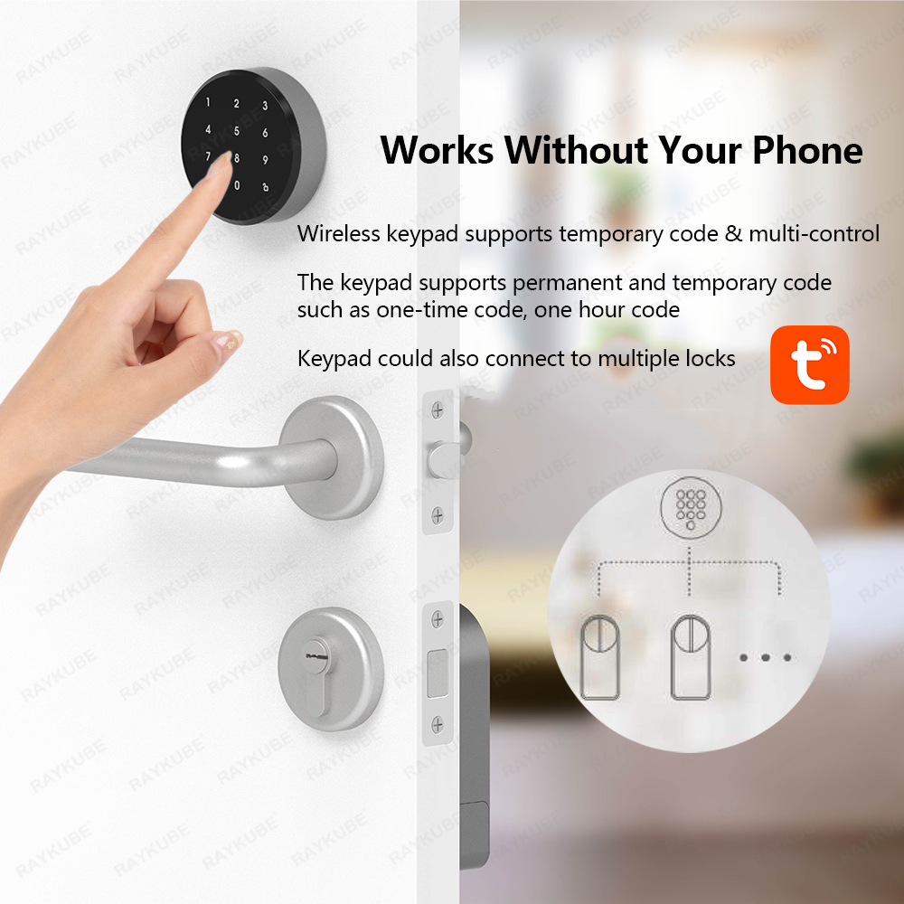 RAYKUBE A1 Pro Tuya BEL Smart  - огляд і ціна Glass Door Hinge