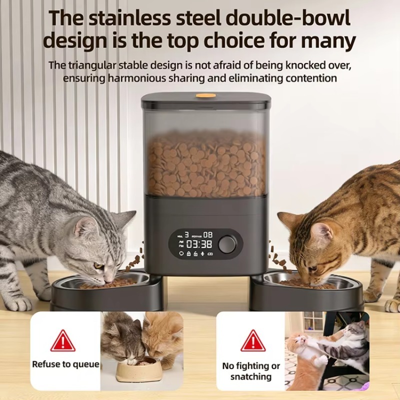 Automatic Pet Feeder Smart Cat - огляд і ціна Timer Dual Outlet