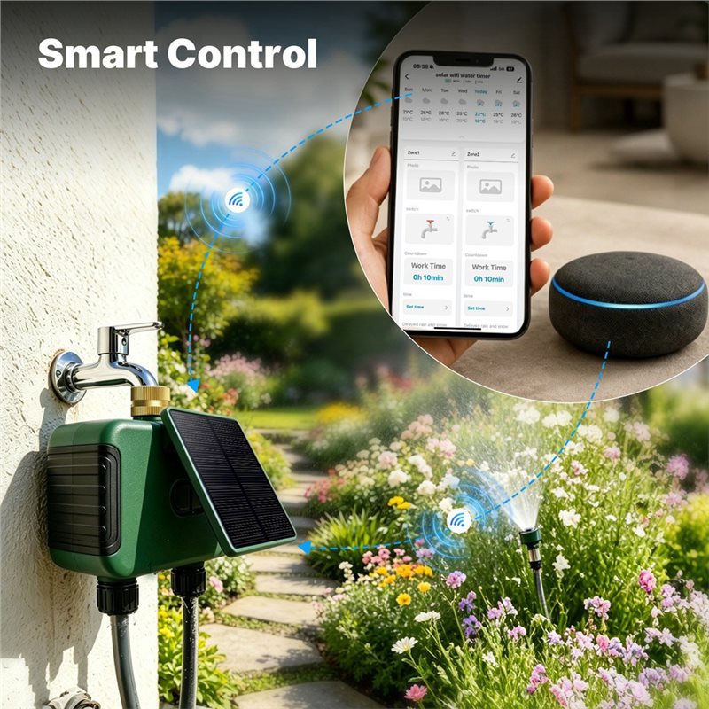 ABMR-Tuya Wifi Smart Solar Dua - огляд і ціна Timer Dual Outlet