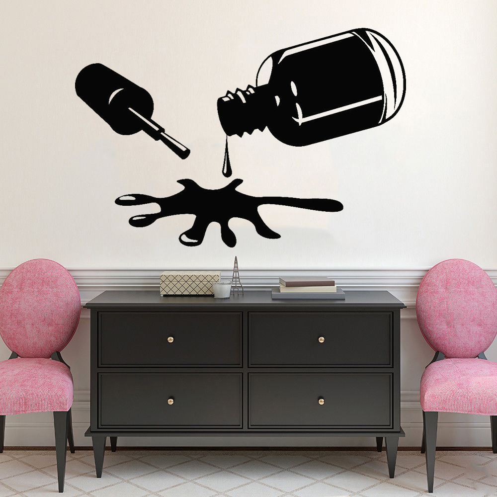 Nails Polish Wall Decals Bedro - огляд і ціна Pvc Panel Background