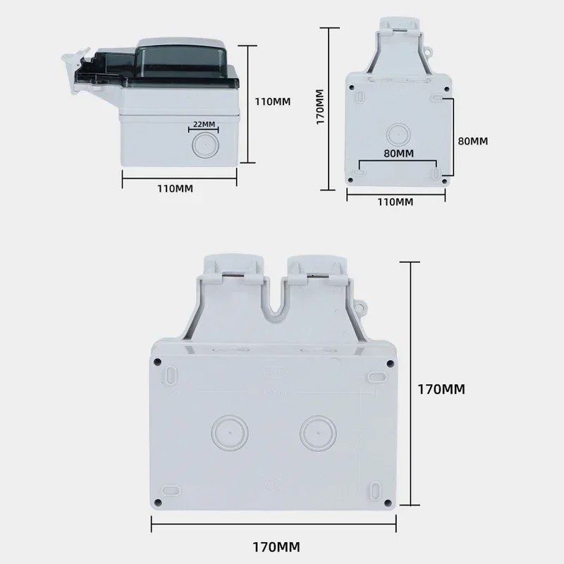 Tuya Waterproof Electrical Wal - огляд і ціна Timer Dual Outlet
